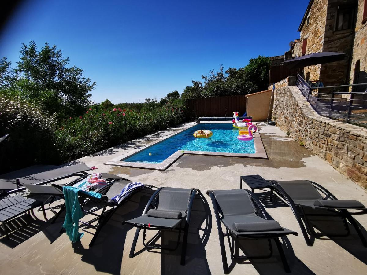 Magnifique Gite En Pierres 6 Personnes Avec Piscine Privee Ardeche Plein Sud Lablachère Esterno foto